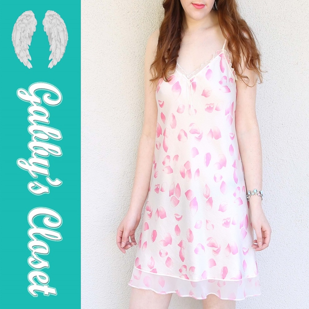 Morgan Taylor Intimates Rose Petal PJ Slip Dress